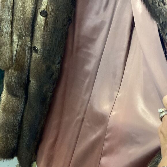 Super Cute Vintage Muskrat Double Breasted Coat - Picture 11 of 14